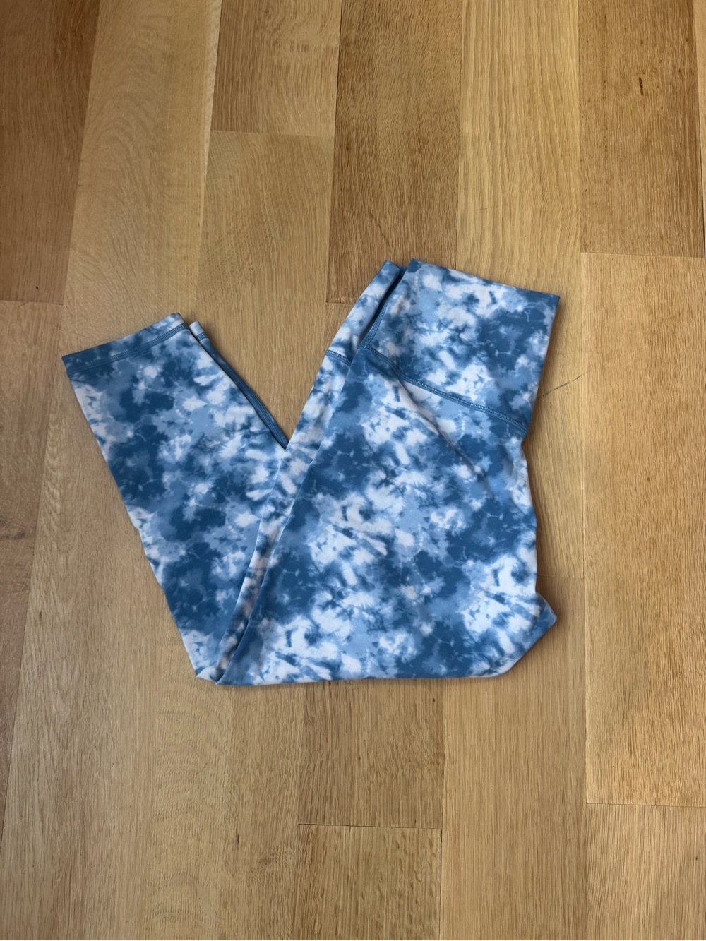 Tie-Dye Blue High-Waist Leggings